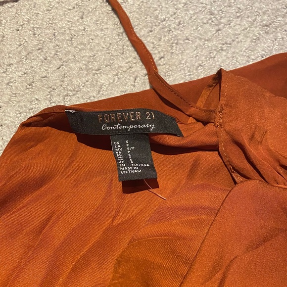 Forever21 Bronze Asymmetrical Dress size S - Picture 3 of 3